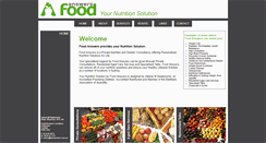 Desktop Screenshot of foodanswers.com.au