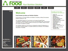 Tablet Screenshot of foodanswers.com.au
