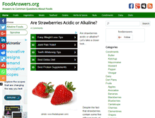 Tablet Screenshot of foodanswers.org